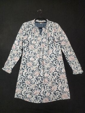 LOFT Womens Vine Ruffle Floral Paisley Dress Boho Flowy